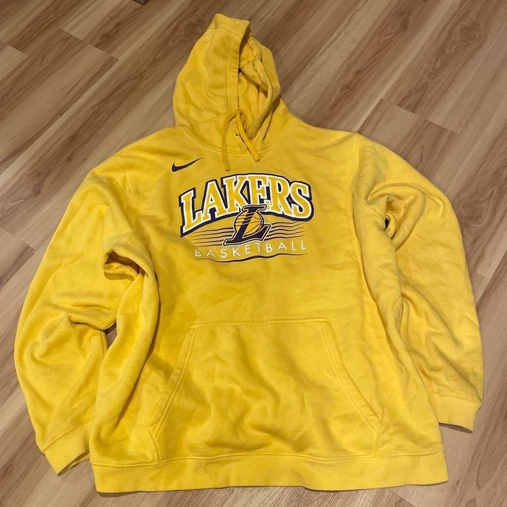 Nike‎ Mens LA Lakers Hoodie XL Yellow